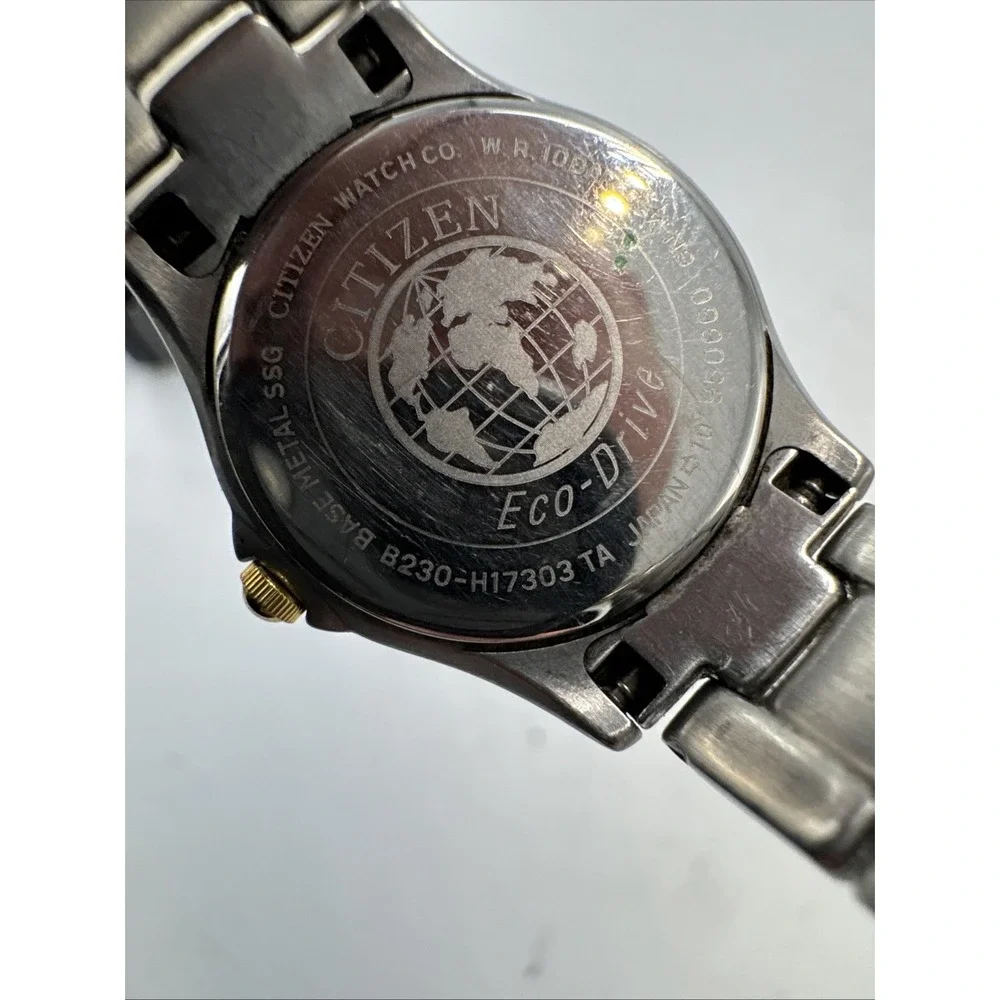 Citizen Eco Drive Solar Tech Steel Two Tone Vintage Date Watch WR100 B230-H17303